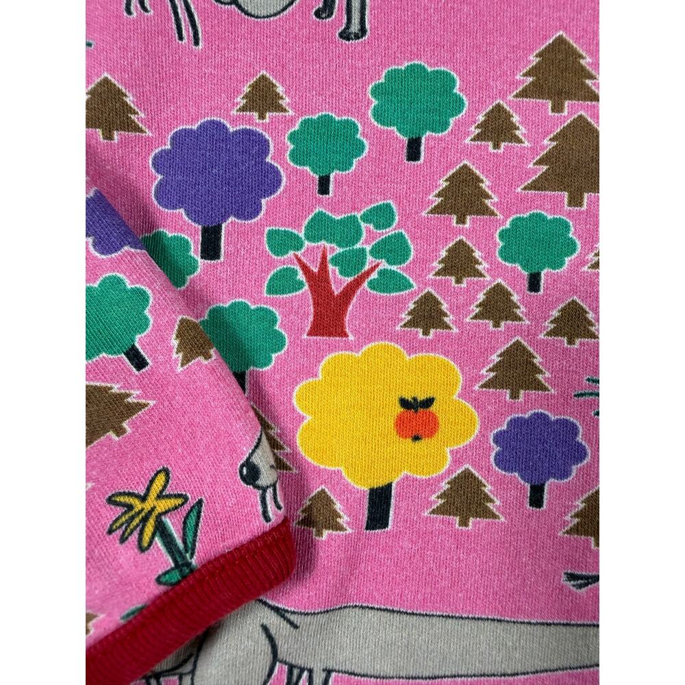 DUNS Sweden Organic Cotton Dog Forest Floral Shirt Pink 6-7 Years - Picture 4 of 6
